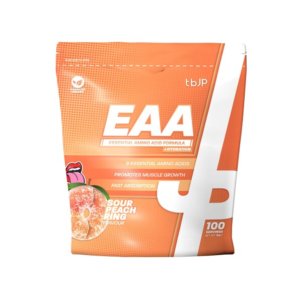 EAA + Hydration - 1000g Trained by JP - Sour Peach Rings