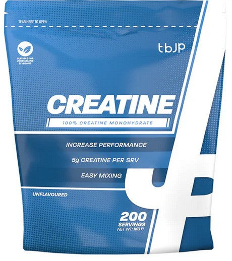Creatine, Unflavoured (Bag) - 1000g Trained by JP
