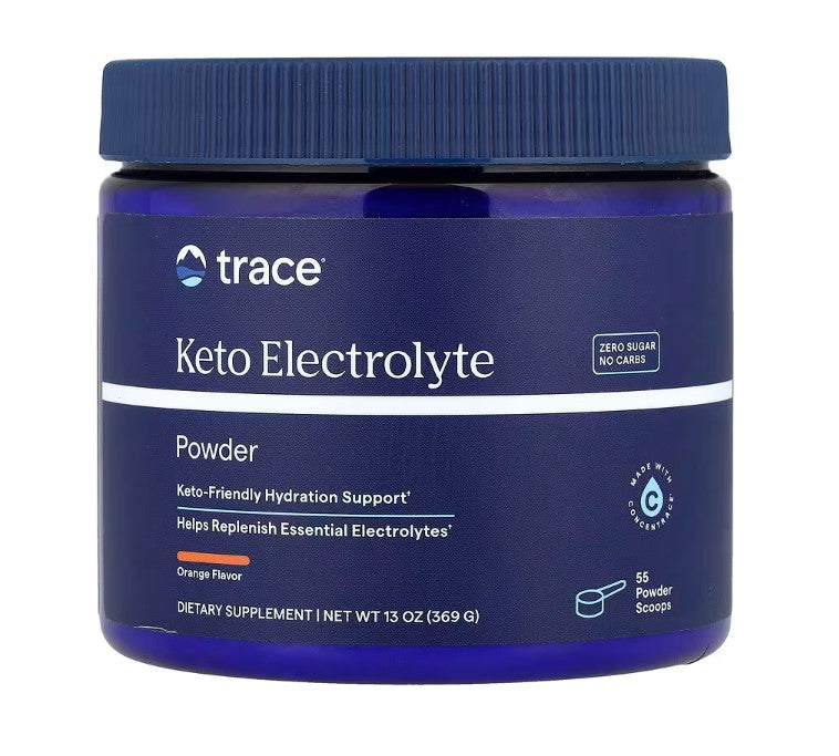Keto Electrolyte Powder - 369g Trace Minerals - Orange