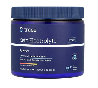 Keto Electrolyte Powder - 369g Trace Minerals - Strawberry Lemonade