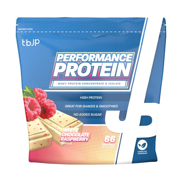 Performance Protein - 2000g Trained by JP - White Chocolate Raspberry