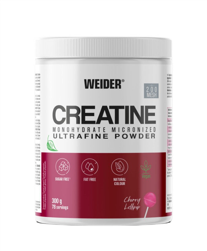 Creatine Monohydrate Micronized — 300 g · Piruleta de cereza · 300 g