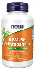 KSM-66 Ashwagandha — 90 cápsulas vegetales