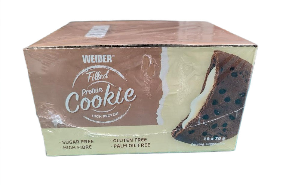 Filled Protein Cookie — 10 × 70 g · Chocolate-vainilla · 10 × 70 g