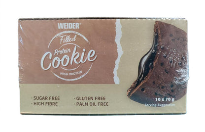 Filled Protein Cookie — 10 × 70 g · Triple chocolate · 10 × 70 g
