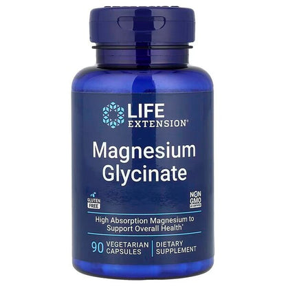 Glycinate de magnésium, 105 mg - 90 gélules végétales