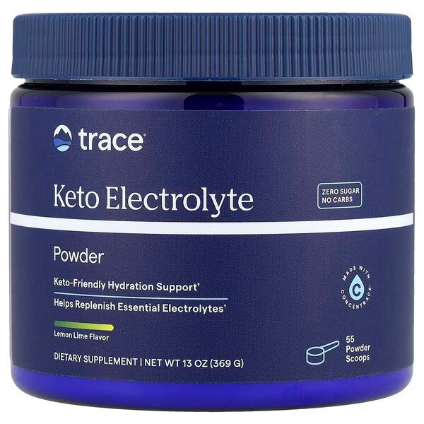 Keto Electrolyte Powder - 369g Trace Minerals - Lemon Lime