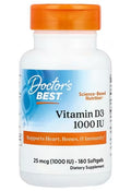 Vitamin D3, 1000 IU — 180 cápsulas blandas