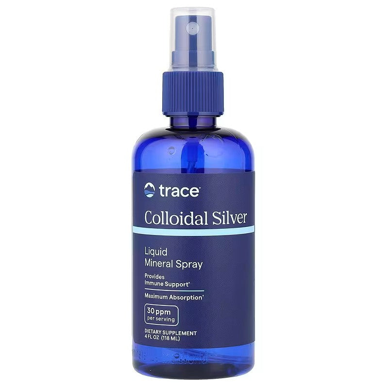 Colloidal Silver Spray, 30ppm - 118 ml. Trace Minerals