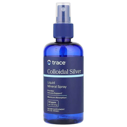 Colloidal Silver Spray, 30ppm - 118 ml. Trace Minerals