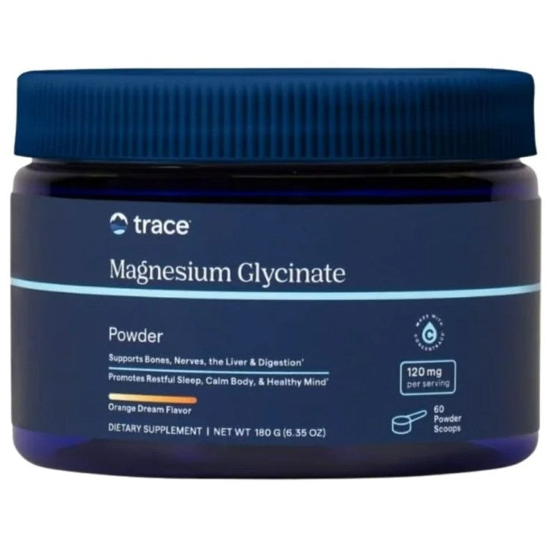 Magnesium Glycinate Powder - 180g Trace Minerals - Orange Dream
