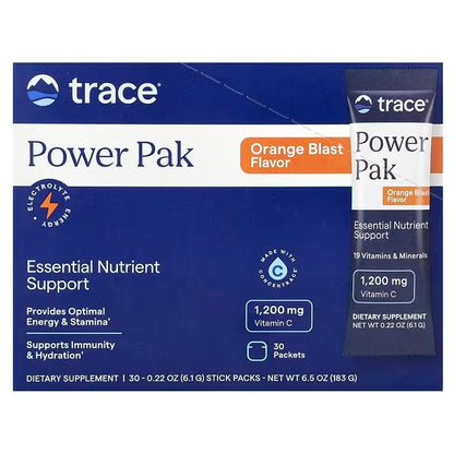 Power Pak - 30 packets Trace Minerals - Orange Blast