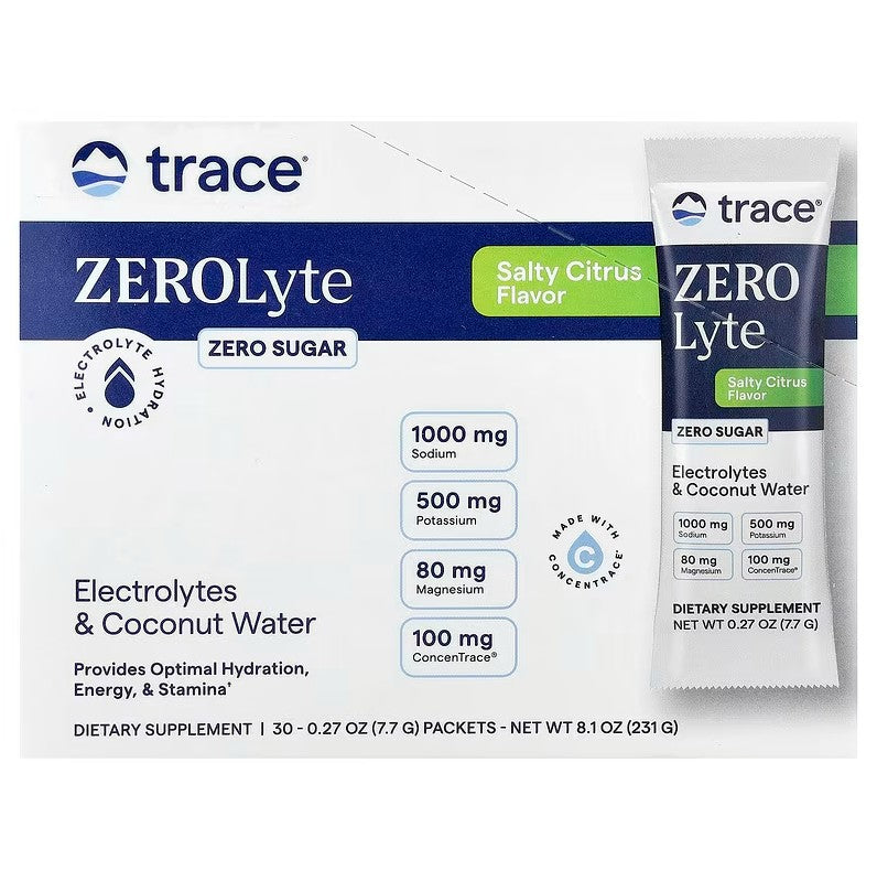 ZEROLyte - 30 packets Trace Minerals - Salty Citrus