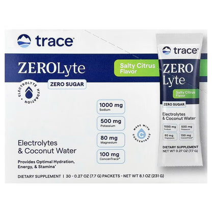 ZEROLyte - 30 packets Trace Minerals - Salty Citrus