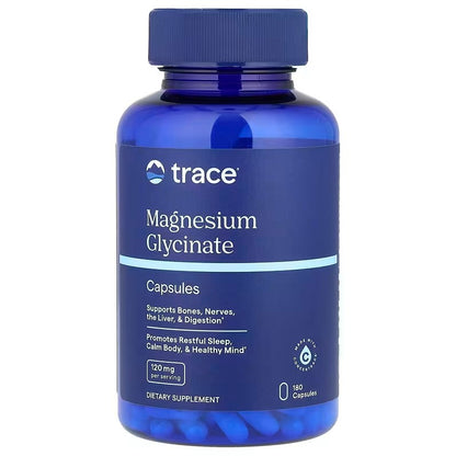 Magnesium Glycinate, 120mg - 180 caps Trace Minerals