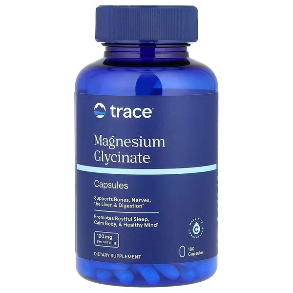 Magnesium Glycinate, 120mg - 180 caps Trace Minerals