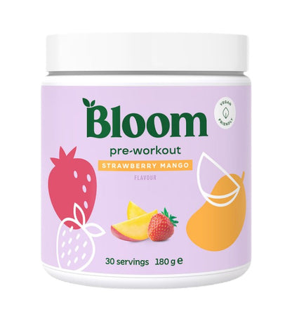 Pre-Workout - 180g Bloom - Strawberry Mango