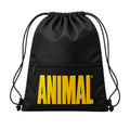 Animal Drawstring Backpack - Black with Yellow