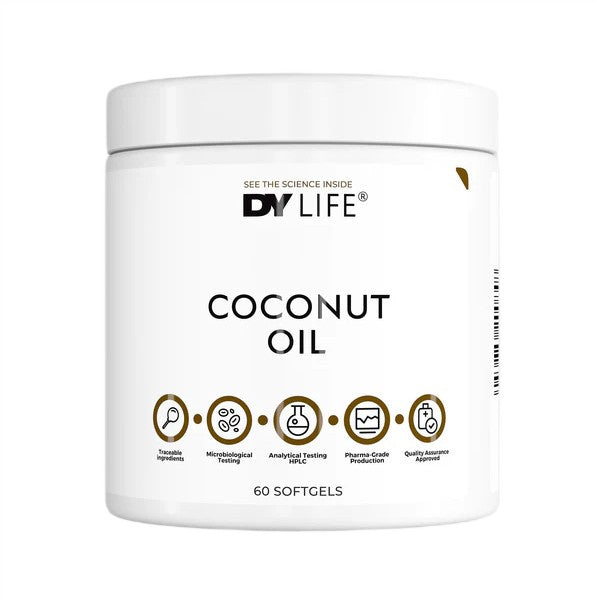 DY LIFE Coconut Oil - 60 cápsulas blandas - Sin sabor