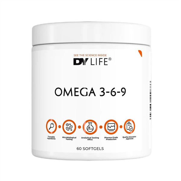 DY LIFE Omega 3-6-9 - 60 cápsulas blandas - Sin sabor