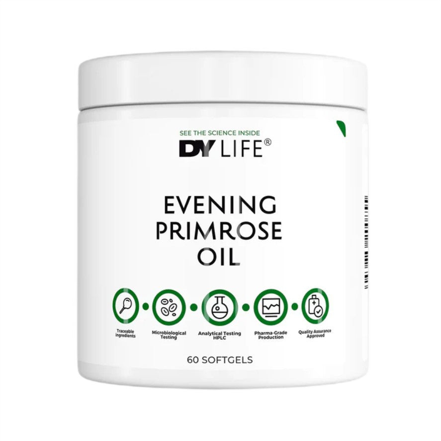 DY LIFE Evening Primrose Oil - 60 cápsulas blandas - Sin sabor