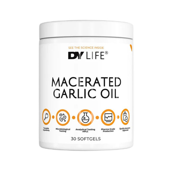 DY LIFE Macerated Garlic Oil - 30 cápsulas blandas - Sin sabor