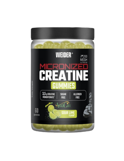 Micronized Creatine Gummies · Lima ácida · 60 gominolas