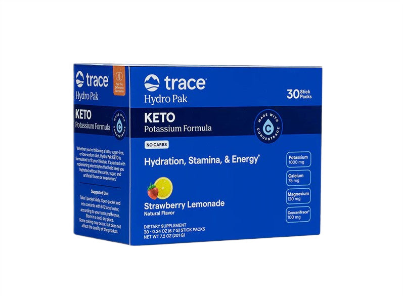 Hydro Pak Keto - 30 packets Trace Minerals - Strawberry Lemonade