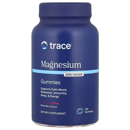 Magnesium Gummies - 120 gummies Trace Minerals - Mixed Berry