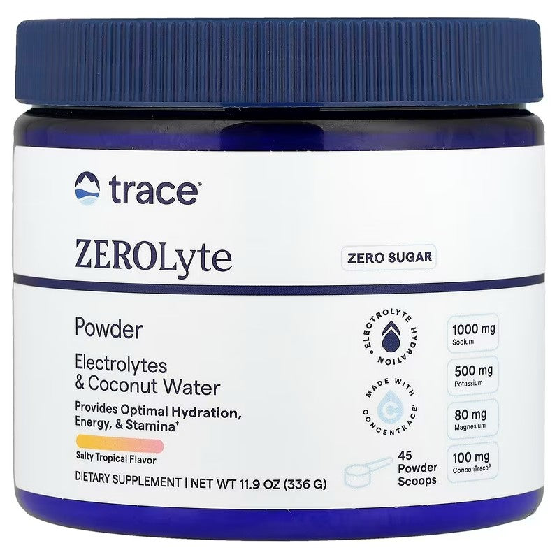 ZEROLyte Powder - 336g Trace Minerals - Salty Tropical