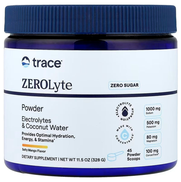 ZEROLyte Powder - 328g Trace Minerals - Salty Mango