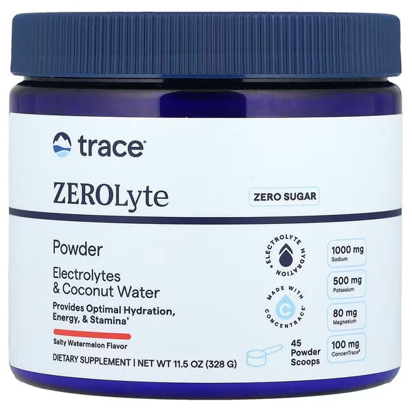 ZEROLyte Powder - 328g Trace Minerals - Salty Watermelon