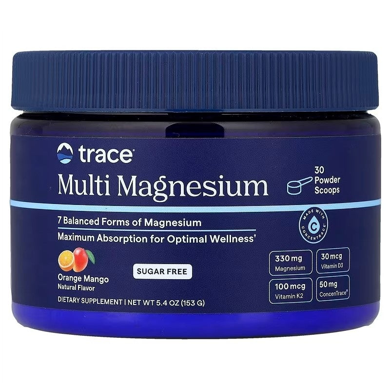 Multi Magnesium - 153g Trace Minerals - Orange Mango