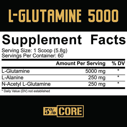 L-Glutamine 5000 - Core Series, Sans arôme - 348g