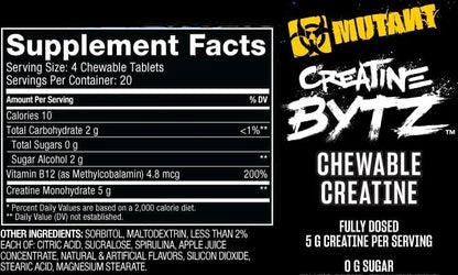 Creatine Bytz Chewables - 80 chewables