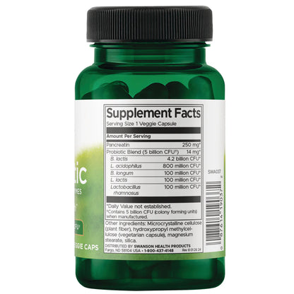 Probiotic with Digestive Enzymes - 60 vcaps