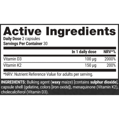 Vitamin K2 & D3 - 60 caps
