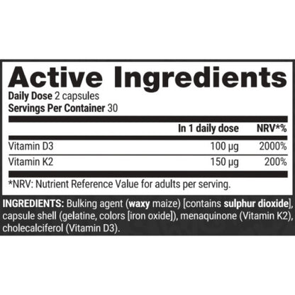 Vitamin K2 & D3 - 60 caps