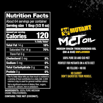 MCT Oil, Unflavoured - 946 ml.