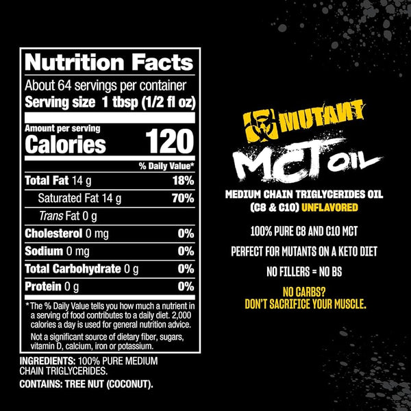 MCT Oil, Unflavoured - 946 ml.