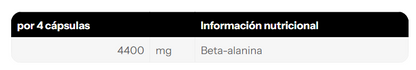 Beta-Alanine — 120 cápsulas
