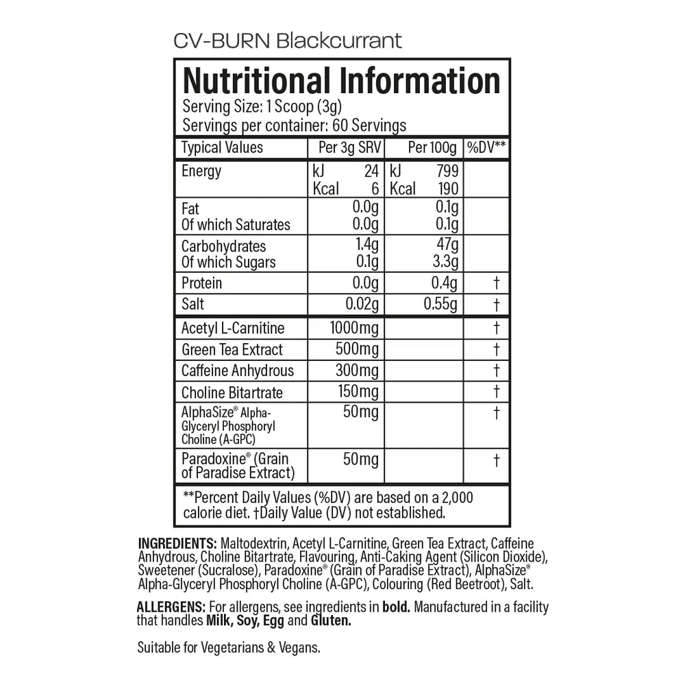 CV-Burn, Orange - 180g