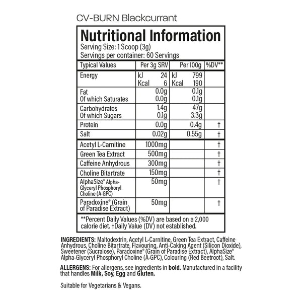 CV-Burn, Orange - 180g